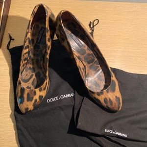 Dolce and Gabbana Leopard Heels